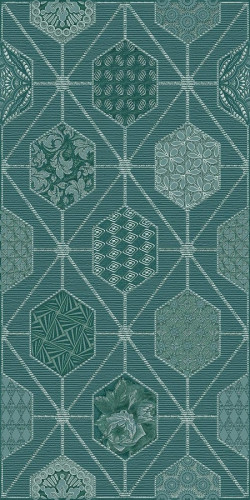 Devore Indigo Geometria Декор (31,5x63)